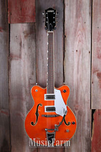Gretsch G5422T Electromatic Hollow Body Electric Guitar with Bigsby Orange Stain