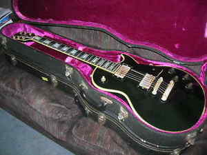 Gibson VINTAGE 1973 Les Paul Custom No Breaks Original OHSC 1973 Black & Gold