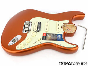 Fender American Elite HSS Shawbucker Stratocaster Strat LOADED BODY Autumn Blaze