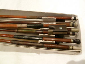 Private COLLECTION to SELL  110: German VIOLIN BOWS to Repair