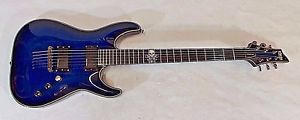 Schecter Diamond Series Blackjack SLS 6 String Electric Guitar Blue Burst Nice!