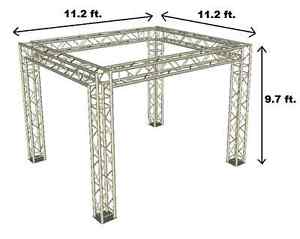 11ft x 11ft Exhibition Module Tradeshow Booth Box Truss Display System Package