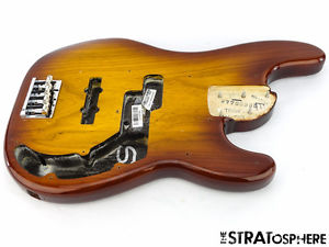 2016 Fender American Elite P BASS BODY+HARDWARE Precision American Tobacco Ash