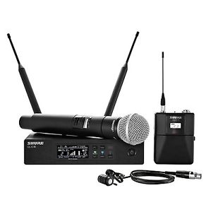 New Shure QLXD124/85 Wireless Combo Bodypack Lavalier Microphone H50