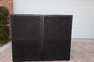 EAW SB850 Dual 18" Subwoofer Cabinet w/ Casters & Covers * PAIR *