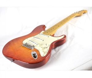 Fender USA Select Stratocaster Brown w/hard case F/S Guiter From JAPAN #A2842