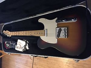 Fender Highway One Telecaster with hard case and some accessories. USA made