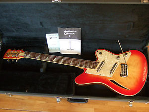 Rare Charvel Surfcaster, Made in Japan, Shark Fin Inlays, Semi-Hollow Body