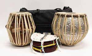 Meinl Percussion Mahogany Copper Professional Tabla Set with Case & Accessories