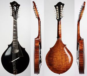 2011 A L Smart 10-String Fan Fret Mandolin Mandola 2-Point with Calton Case