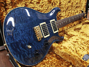 PRS Custom 24 Artist Package Quilt Whale Blue 2005 Used w / Genuine Hard case