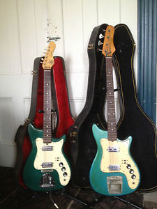 1960s Kapa Continental Guitar + Bass Pelham Blue Inverness Green Kay Harmony