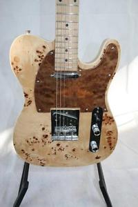 E-Gitarre Fender Telecaster Nachbau Wurzelholz mit Intarsien