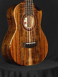 KANILEA 2016 PLATINUM RARE PREMIUM CURLY KOA 4 STRING TENOR UKULELE