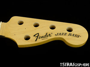 * Fender American Deluxe V 5 String JAZZ BASS NECK J Bass Maple Block USA #604