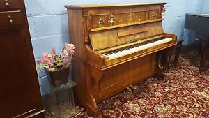 Reconditioned Antique,Walnut Overstrung Piano. CAN DELIV ER.