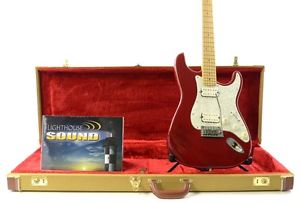 Fender American Deluxe Double Fat Stratocaster Electric Guitar  Crimson w/ Case