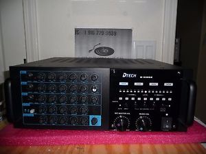 DTech D-3300K 800W Profesional Karaoke Mixing Amplifier with remote control.