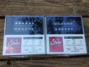 NEW SUHR SSV NECK & BRIDGE 50mm SET Humbucker Guitar Pickup Set Alnico V Black