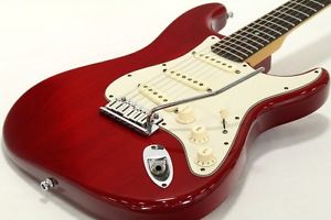Fender American Deluxe Stratocaster Crimson Red Transparent Electric