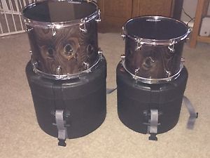 (2) DW Drums USA - 12"x14" &  9"x12"   w/ SKB Cases - Near Mint - FREESHIP Rare