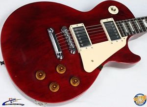 2001 Gibson Les Paul Studio Electric Guitar w/ HSC, Wine Red, Transparent #38764