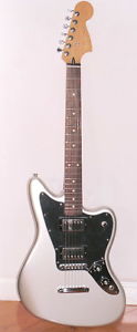 2011 FENDER BLACKTOP JAGUAR SILVER OFFSET GUITAR HH MIM XLT CONDITION!