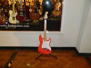 1988 EARLY FENDER STRATOCASTER STRAT PLUS - RARE FIESTA RED - ALL ORIGINAL