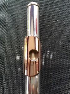 DANA SHERIDAN SILVER HEADJOINT WITH 14K GOLD RISER AND LIP (#702) - BEAUTIFUL