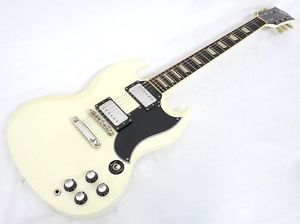 Crews KTR SG KEY Pure White Cruise with electric guitar case T2241791