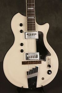 original 1964 Supro DUAL TONE S424 Res-O-Glass WHITE!!!