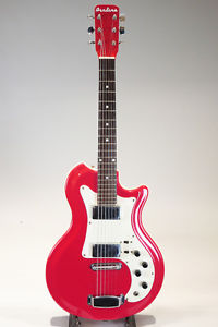 Vintage 1965 AIRLINE Electric Guitar RES-O-GLAS 3/4 Size RED [Near Mint] RARE
