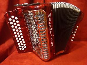 NEW Weltmeister 571 34 Button Accordion Compare Corona II Extreme Sol German