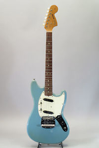 Vintage 1965 FENDER USA Electric Guitar Mustang Daphne Blue [Excellent] RARE