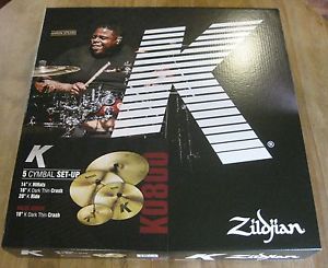 Used Zildjian K0800 K Cymbal Box Set - 20" Ride, 16"/18" Crash & 14" Hats