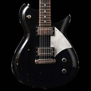 Fano Alt De Facto RB6 Distressed Electric Guitar in Bull Black, Pre Owned