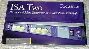 Focusrite ISA Two 2-Channel Microphone Rack-Mount Dual Mono Mic Preamplifier