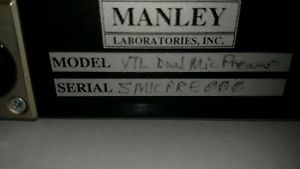 Manley Dual Mono Mic Preamp