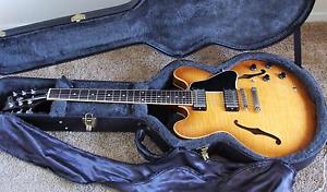 ~ 2006 Gibson ES-335 Light Burst Flame Top Semi-Hollow Body Guitar with OHSC ~