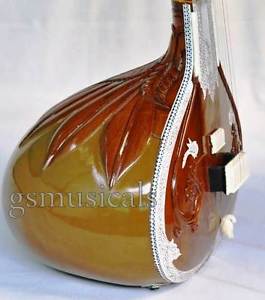 SITAR TEAK WOOD ROYAL HEMRAJ MADE OTEAKWOOD WITH FIBERGLASS CASE  GSM059 AU