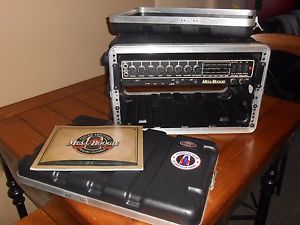 mesa boogie studio guitar tube preamp and SKB guitar 6 unit rack space case