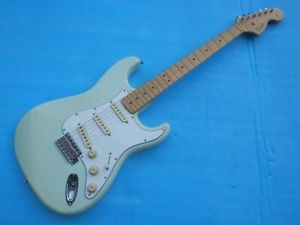 Excellent! Fender Japan Stratocaster ST71 Surf Green Large Head Made in Japan