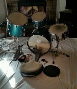 VINTAGE  Premier Drum Set Plus Extras ~ PureCussion Seat