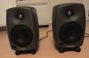 2 Genelec 8020b Biamp Active Studio Monitor Speakers