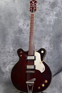 Vintage 1970s VOX Electric Guitar V.70S VG6 Semi-Acoustic [Good] made in Japan