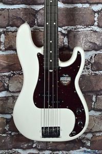 New Fender American Standard Precision Electric Bass Olympic White