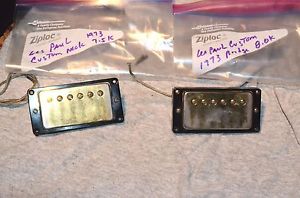 GIBSON PATENT DECAL HUMBUCKING PICKUPS 1973 MATCHED SET LES PAUL CUSTOM ES-355