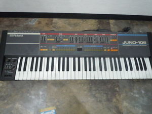 Roland Juno-106 Keyboard Synthesizer in good condition from Japan