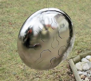 STAINLESS STEEL Double VibeDrum - 18 Notes - Polished - Steel Tongue / Handpan