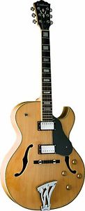 Washburn Jazz Series J3NK Jazz Electric Guitar Natural Solid Maple